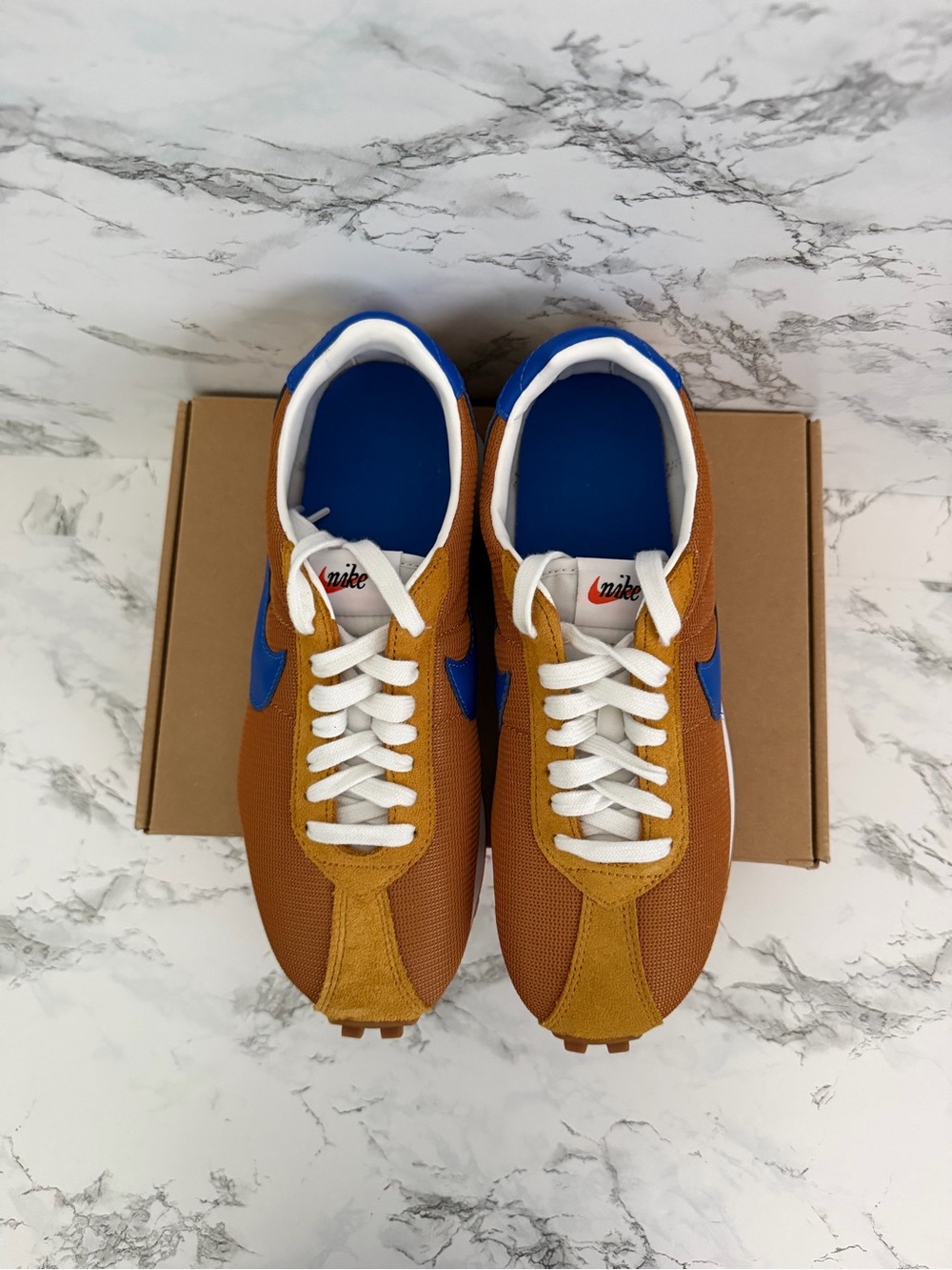 Nike LD-1000 Desert Ochre Hyper Royal Low Shoes Cortez HF3227 Women Size 9.5 - Picture 4 of 7